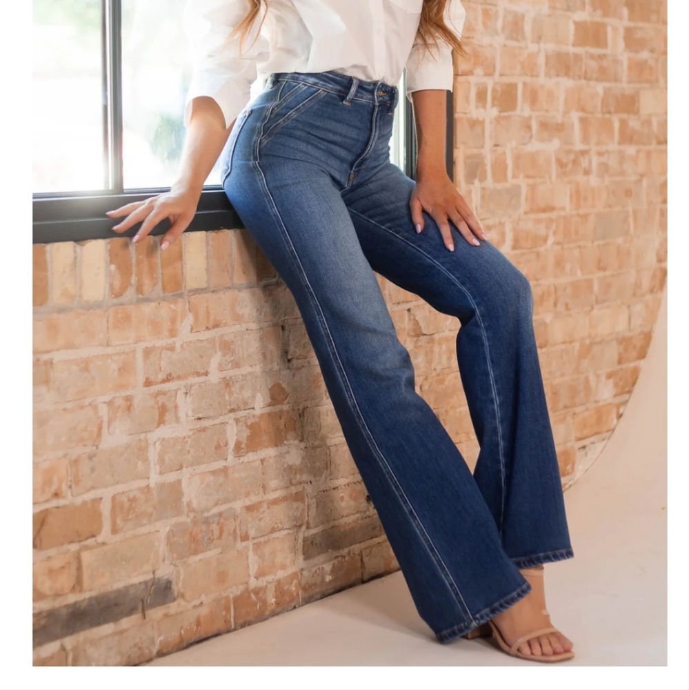 Kancan Ultra High Waist Flare Jeans